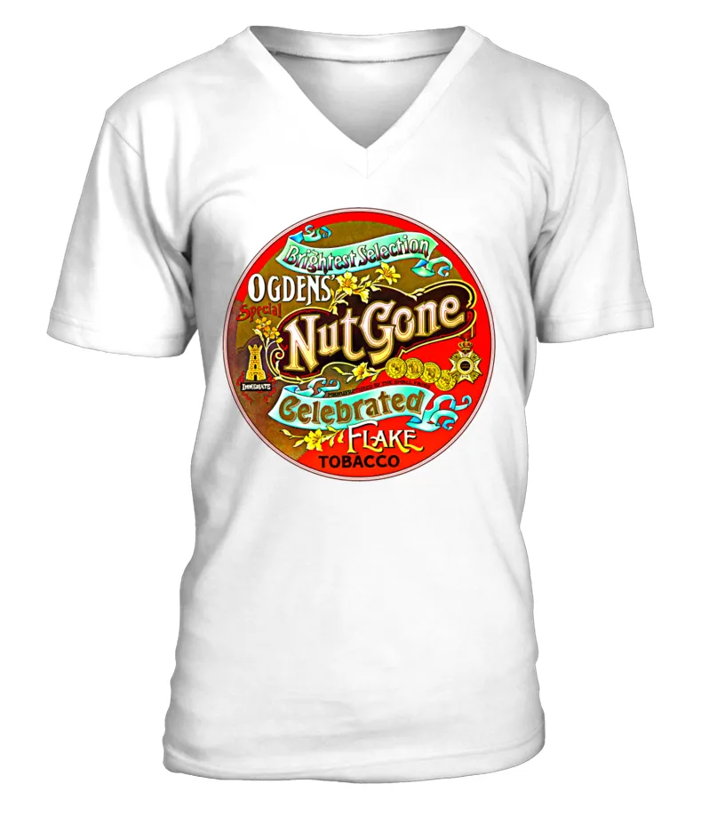 BBRB072WT. THE SMALL FACES  OGDEN'S NUT GONE FLAKE CAMISETA CUELLO EN V UNISEX