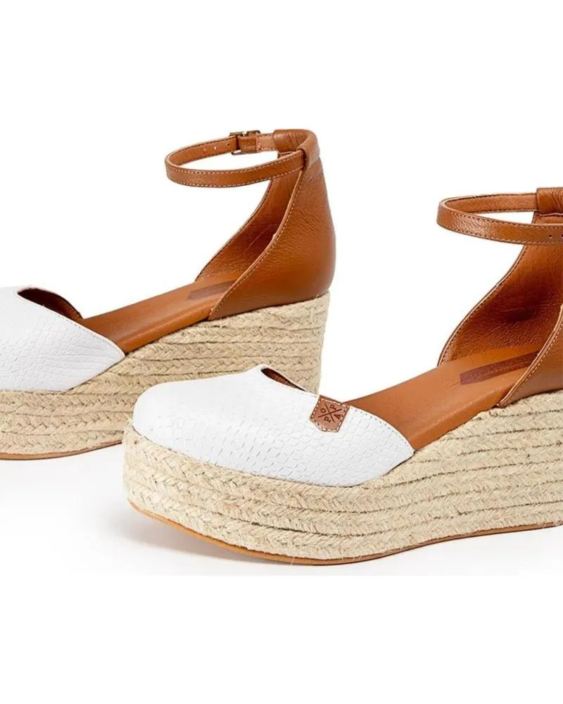 SANDALIAS POPA  DE MUJER CANTALAR PIEL BLANCACUERO  BLANCO