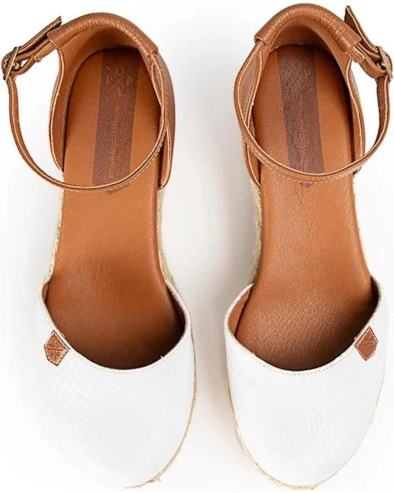 SANDALIAS POPA  DE MUJER CANTALAR PIEL BLANCACUERO  BLANCO