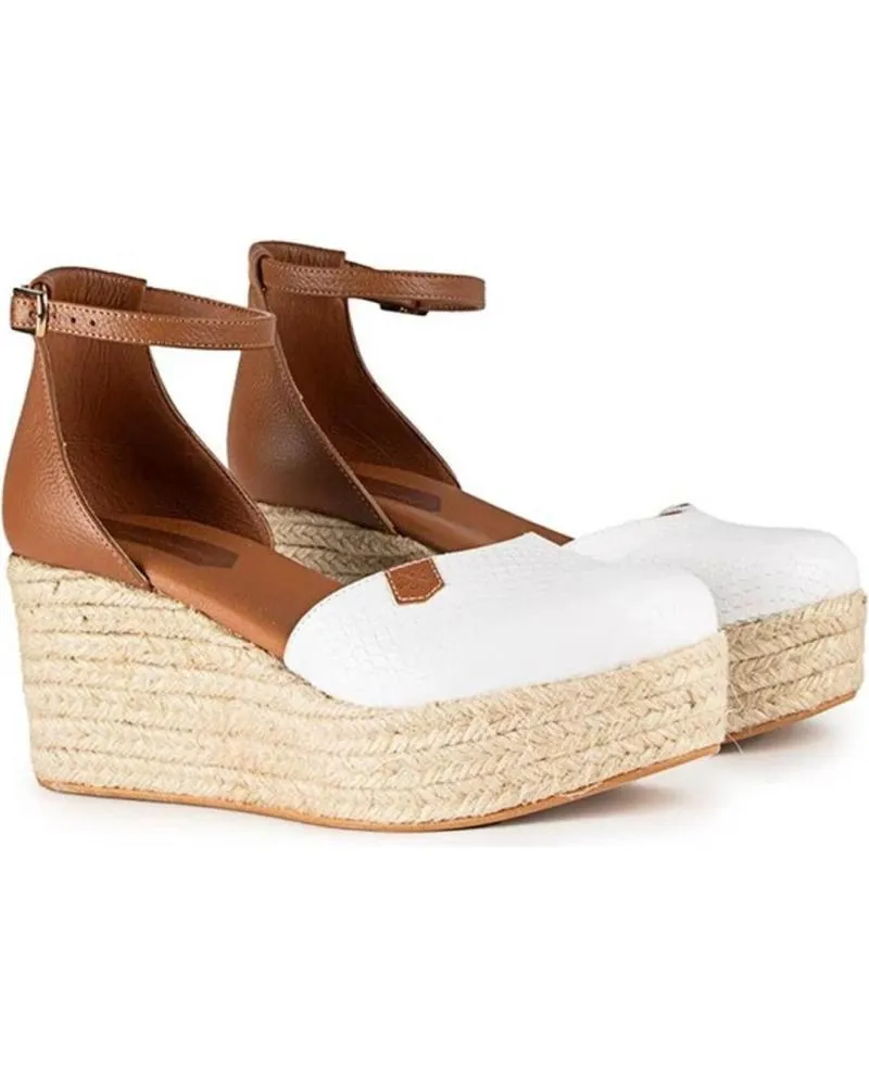 SANDALIAS POPA  DE MUJER CANTALAR PIEL BLANCACUERO  BLANCO